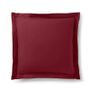 Linge de lit - Taie d'oreiller 100% Coton Volant plat piqué 63 x 63 cm Neige - COTON PUR