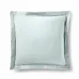 Linge de lit - Taie d'oreiller 100% Coton Volant plat piqué 63 x 63 cm Menthe - COTON PUR