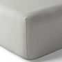 Bed linens - Percale Fitted Sheet 140 x 190 cm Pure Combed Cotton Long Fibers 80 Threads/cm² Pearl - COTON PUR