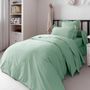 Linge de lit - Housse de couette Percale 140 x 200 cm Pur Coton Peigné Longues Fibres 80 Fils/cm² Celedon - COTON PUR