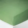 Bed linens - Cotton Gauze Fitted Sheet 160 x 200 cm Olive - COTON PUR