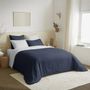 Linge de lit - Pack Complet Housse de couette Bicolore 220 x 240 cm - Drap housse 140 x 190 cm - 100% Coton 57 Fils - COTON PUR