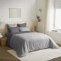 Linge de lit - Pack Complet Housse de couette Bicolore 220 x 240 cm - Drap housse 140 x 190 cm - 100% Coton 57 Fils - COTON PUR