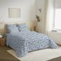 Linge de lit - Pack Complet Housse de couette Imprimé 220 x 240 cm - Drap housse 160 x 200 cm - 100% Coton 57 Fils - COTON PUR
