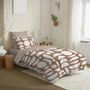 Bed linens - Complete Pack Printed Duvet Cover 140 x 200 cm - Fitted Sheet 90 x 190 cm - 100% Cotton 57 Threads - COTON PUR
