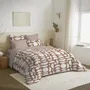 Bed linens - Complete Pack Printed Duvet Cover 220 x 240 cm - Fitted Sheet 160 x 200 cm - 100% Cotton 57 Thread Count - COTON PUR