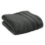 Serviettes de bain - Serviette de Toilette "Spa" 100% Coton 50 x 100 cm Ardoise - COTON PUR