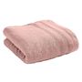 Serviettes de bain - Serviette de Toilette "Spa" 100% Coton 50 x 100 cm Vieux Rose - COTON PUR