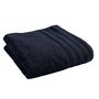 Serviettes de bain - Drap de Douche "Spa" 100% Coton 70 x 140 cm Bleu Nuit - COTON PUR