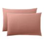 Bed linens - 100% Cotton Pillowcase 50 x 70 cm Old Pink - COTON PUR