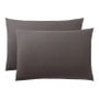 Linge de lit - Taie d'oreiller 100% Coton 50 x 70 cm Ardoise - COTON PUR