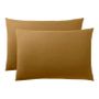 Linge de lit - Taie d'oreiller 100% Coton 50 x 70 cm Caramel - COTON PUR