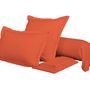 Linge de lit - Taie de traversin Percale 45 x 185 cm Pur Coton Peigné Longues Fibres 80 Fils/cm² Terracotta - COTON PUR