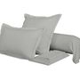 Linge de lit - Taie de traversin Percale 45 x 185 cm Pur Coton Peigné Longues Fibres 80 Fils/cm² Ardoise - COTON PUR