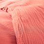 Linge de lit - Parure de Couette Gaze de Coton 140 x 200 cm + 1 Taie d'oreiller 65 x 65 cm Blush - COTON PUR