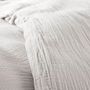 Linge de lit - Pack Housse de couette Complet 4 Pièces Gaze de Coton 240 x 220 cm Dh 160 Perle - COTON PUR