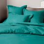 Linge de lit - Housse de couette Percale 260 x 240 cm Pur Coton Peigné Longues Fibres 80 Fils/cm² Paon - COTON PUR