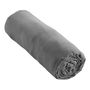 Linge de lit - Drap housse Gaze de Coton 180 x 200 cm Ardoise - COTON PUR