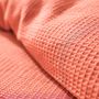 Linge de lit - Parure de couette 240x220cm + 2 taies d'oreiller 65X65cm nid d'abeille Blush - COTON PUR