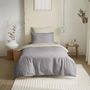 Bed linens - Complete Pack Two-tone duvet cover 140 x 200 cm - Fitted sheet 90 x 190 cm - 100% Cotton 57 thread count - COTON PUR