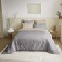 Linge de lit - Pack Complet Housse de couette Bicolore 220 x 240 cm - Drap housse 160 x 200 cm - 100% Coton 57 Fils - COTON PUR