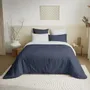 Bed linens - Complete Pack Two-tone duvet cover 220 x 240 cm - Fitted sheet 160 x 200 cm - 100% Cotton 57 threads - COTON PUR