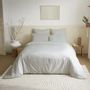 Bed linens - Complete Pack Single-Color Duvet Cover 220 x 240 cm - Fitted Sheet 160 x 200 cm - 100% Cotton 57 Threads - COTON PUR