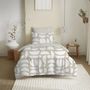 Bed linens - Complete Pack Printed Duvet Cover 140 x 200 cm - Fitted Sheet 90 x 190 cm - 100% Cotton 57 Threads - COTON PUR