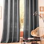 Curtains and window coverings - Pair of Curtains 140 x 260 cm Cotton Gauze Slate - COTON PUR