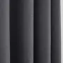 Curtains and window coverings - Pair of “Linen Effect” Eyelet Curtains 140 x 260 cm Moonlight deco Granite - COTON PUR