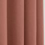 Rideaux et voilages - Paire de Rideaux À Œillets "Effet Lin" 140 x 260 cm Moonlight deco Rose Boisé - COTON PUR