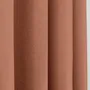 Curtains and window coverings - Pair of Eyelet Curtains "Linen Effect" 140 x 260 cm Moonlight deco Terracotta - COTON PUR