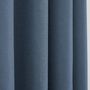 Curtains and window coverings - Pair of Eyelet Curtains "Linen Effect" 140 x 260 cm Moonlight deco Cornflower - COTON PUR