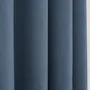 Curtains and window coverings - Pair of “Linen Effect” Eyelet Curtains 140 x 260 cm Moonlight Cornflower deco - COTON PUR