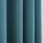 Curtains and window coverings - Pair of Eyelet Curtains "Linen Effect" 140 x 260 cm Moonlight deco Peacock - COTON PUR