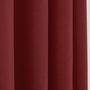 Curtains and window coverings - Pair of "Linen Effect" Eyelet Curtains 140 x 260 cm Moonlight deco Cherry - COTON PUR