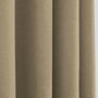 Rideaux et voilages - Paire de Rideaux À Œillets "Effet Lin" 140 x 260 cm Moonlight deco Taupe - COTON PUR