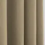 Curtains and window coverings - Pair of “Linen Effect” Eyelet Curtains 140 x 260 cm Moonlight deco Taupe - COTON PUR