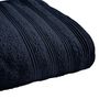 Serviettes de bain - Drap de Douche "Spa" 100% Coton 70 x 140 cm Bleu Nuit - COTON PUR