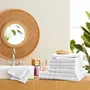 Other bath linens - Sponge Pack 10 Pieces "Spa" 100% Cotton Snow - COTON PUR