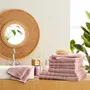 Autres linges de bain - Pack Éponge 10 Pièces "Spa" 100% Coton Vieux Rose - COTON PUR