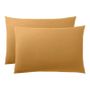 Linge de lit - Taie d'oreiller 100% Coton 50 x 70 cm Miel - COTON PUR