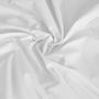 Linge de lit - Taie de traversin Percale 45 x 185 cm Pur Coton Peigné Longues Fibres 80 Fils/cm² Neige - COTON PUR
