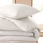 Bed linens - Duvet set 140x200cm + 1 pillowcase 65X65cm honeycomb Snow - COTON PUR