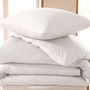 Bed linens - Duvet set 260x240cm + 2 pillowcases 65X65cm honeycomb Snow - COTON PUR