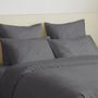 Linge de lit - Pack Complet Housse de couette Unicolore 240 x 260 cm - Drap housse 180 x 200 cm King Size - 100% Coton 57 Fils - COTON PUR