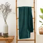Bath towels - “Spa” Bath Towel 100% Cotton 90 x 150 cm Emerald - COTON PUR