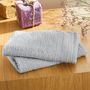 Serviettes de bain - Lot de 2 Serviettes Invite Eponge 100% Coton "Spa" 30 x 50 cm Perle - COTON PUR