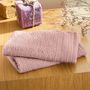 Bath towels - Set of 2 100% Cotton "Spa" Terry Guest Towels 30 x 50 cm Old Pink - COTON PUR