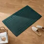 Autres linges de bain - Tapis de Bain "Spa" 100% Coton 50 x 80 cm Emeraude - COTON PUR